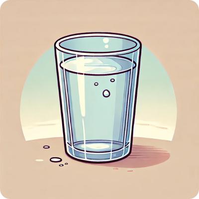 물 한 컵
